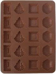 Orion silikonski model za peko rjave barve Pracny mix oblik (za 20 kosov)