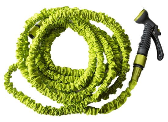 Bradas Vrtna cev TRICK HOSE, zelena, 7,5-22,5 m, vključno s pištolo AQUA