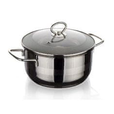 Banquet lonec 18cm s steklenim pokrovom 2l iz nerjavečega jekla MATTE NEW LINE indukcija