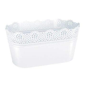 Prosperplast Prsni koš 28,5x13,5x15,5cm BELI (S449)