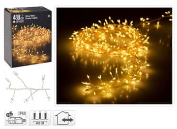 STREFA Božične lučke 4,8 m 480LED toplo bele barve