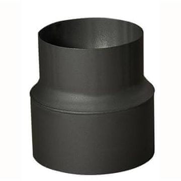 STREFA Redukcija dimne cevi 130/120 mm (dolžina 160 mm) črna
