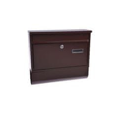 STREFA Poštni nabiralnik RADIM 360x320x90mm rjav s cevjo