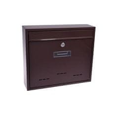 STREFA Poštni nabiralnik RADIM velik 360x310x90mm rjav