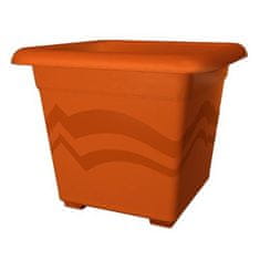 Plastkon Samooskrbni sadilnik opečno rdeča 30x30cm, kvadratni