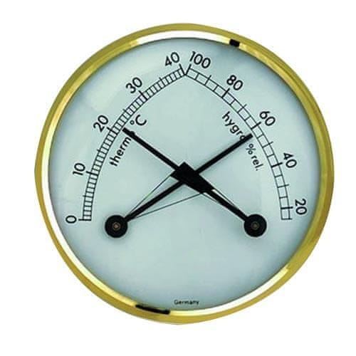 STREFA Termometer in higrometer 2v1 7cm kovinski