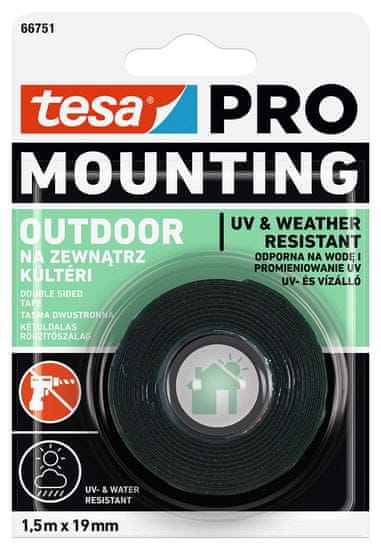 Tesa trak za zunanjo montažo 19mmx1,5m