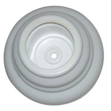 Praktic Stranski stenski nosilec s pokrovom, plastičen, bel