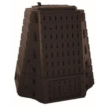 Prosperplast Vrtni kompostnik BIOCOMPO 900 l, črn, plastičen, brez dna