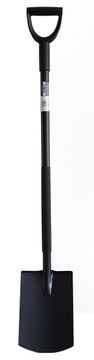 STREFA Kvadratna lopata z jeklenim ročajem