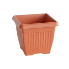 Prosperplast TERRA opečnato rdeč cvetlični lonec 45x45 cm, kvadraten 