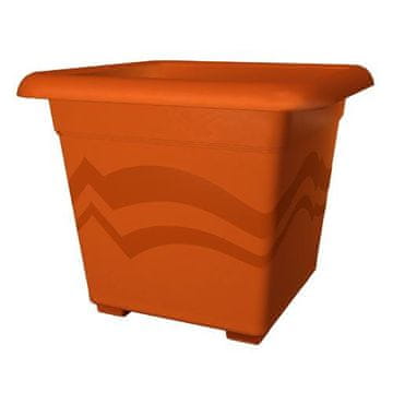 Plastkon Samooskrbni sadilnik 50x50cm, kvadraten, opečnato rdeče barve