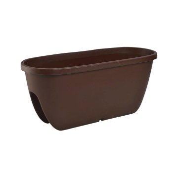 Plastkon Cvetlični lonec Balconia Ovi rjav 60cm