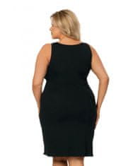 Amiatex Ženska spalna srajčka Sarah plus, črna, 3 XL