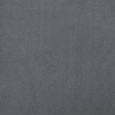 Greatstore Pasja postelja temno siva 100x54x33 cm žamet