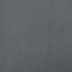 Greatstore Pasja postelja temno siva 70x52x30 cm žamet