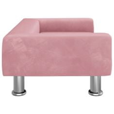 Greatstore Pasja postelja roza 70x45x26,5 cm žamet
