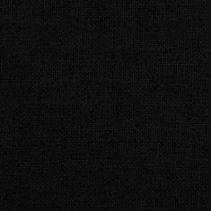 Vidaxl Pasja postelja črna 70x40x24 cm blago