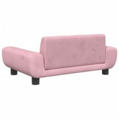 Greatstore Pasja postelja roza 70x45x33 cm žamet