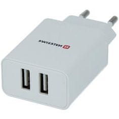 SWISSTEN 2xUSB 21A+ KAB.USB/MICR.USB