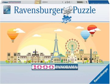 Ravensburger Panoramska sestavljanka Dan v Parizu 1000 kosov