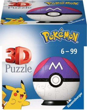 Ravensburger Puzzle-Ball Pokémon: Master Ball 54 kosov