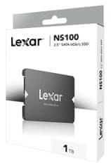 Lexar Lexarjev SSD NS100 2,5" SATA III - 1 TB (branje/pisanje: 550/500 MB/s)