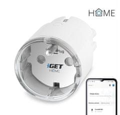 iGET HOME Power 1 - WiFi pametna vtičnica 230V, samostojna, merjenje porabe, 3680W, 16 A