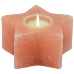 INNA Solni svečnik v obliki zvezde Himalajska sol 0,6 - 1 kg 