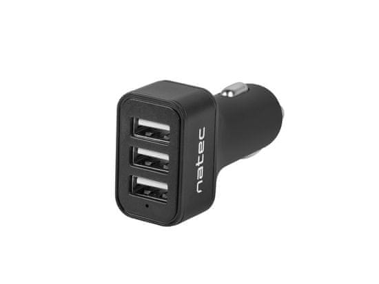 Natec avtomobilski polnilec CONEY, 2xUSB, 1xUSB-C, 84W