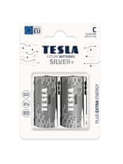 TESLA - baterije C SILVER+, 2 kosa, LR14