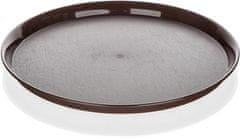 Pladenj okrogel 32x2cm iz plastike, CULINARIA HN, ČERNA