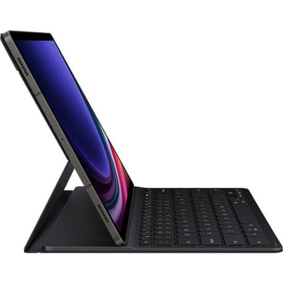 Samsung Galaxy Tab S9+/S9+ FE Slim ovitek s tipkovnico, črn (EF-DX810UBEGWW)