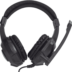 Bytezone BZ-X4EU komplet tipkovnice, miške, slušalk in podloge, črn (COMBYTE00001)