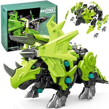 JOKOMISIADA Premični model za sestavljanje robota Triceratops Za4371