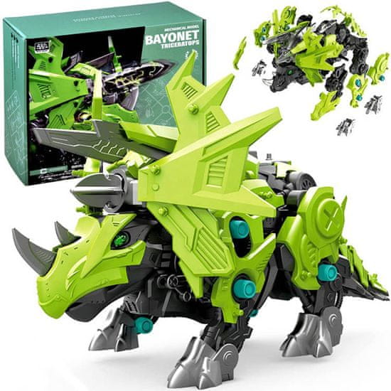 JOKOMISIADA Premični model za sestavljanje robota Triceratops Za4371