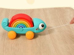 JOKOMISIADA Montessori sestavljanka Rainbow Chameleon 18m+ Za4532