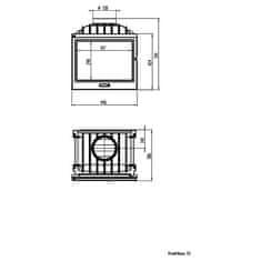 Kretz Toplozračni kaminski vložek L 53