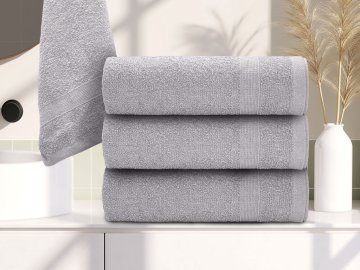 Ljubki dom Brisača BASIC SMALL 40 x 60 cm svetlo siva