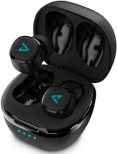  brezžične Bluetooth slušalke lamax dots2 beatbass nepopačen zvok udoben dizajn zaprt glasovni pomočnik mikrofon za prostoročno telefoniranje dolgo življenjsko dobo baterije upravljanje na dotik