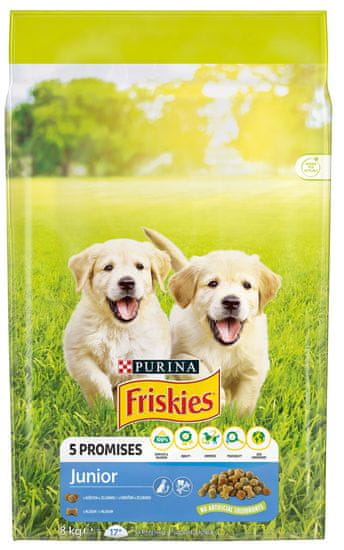 Friskies JUNIOR Pes piščanec, 8 kg