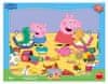Dino Toys Sestavljanka Pepa Pig igra oblike 12 kosov na podlogi