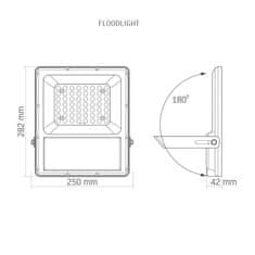 VIDEX Solarni LED reflektor 56xLED 100W 2800lm 5000K IP65 s senzorjem mraka in daljinskim upravljalnikom