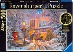 Ravensburger Svetleča sestavljanka božično tihožitje 500 kosov
