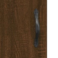 Vidaxl Stenska omarica rjavi hrast 60x31x70 cm inženirski les