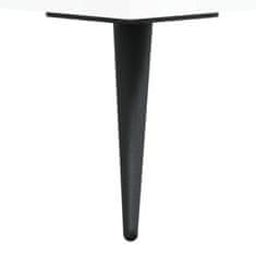 Vidaxl Visoka omara visok sijaj bela 34,5x32,5x180 cm inženirski les