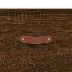 Greatstore Stenska nočna omarica 2 kosa rjavi hrast 35x35x20 cm