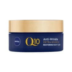 Nivea Q10 Power Anti-Wrinkle Extra Nourish negovalna nočna krema proti gubam 50 ml za ženske