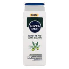 Nivea Men Sensitive Pro Ultra-Calming Shower Gel gel za prhanje za telo, obraz in lase 500 ml za moške