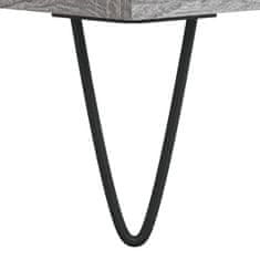Vidaxl Pisalna miza siva sonoma 140x50x75 cm inženirski les